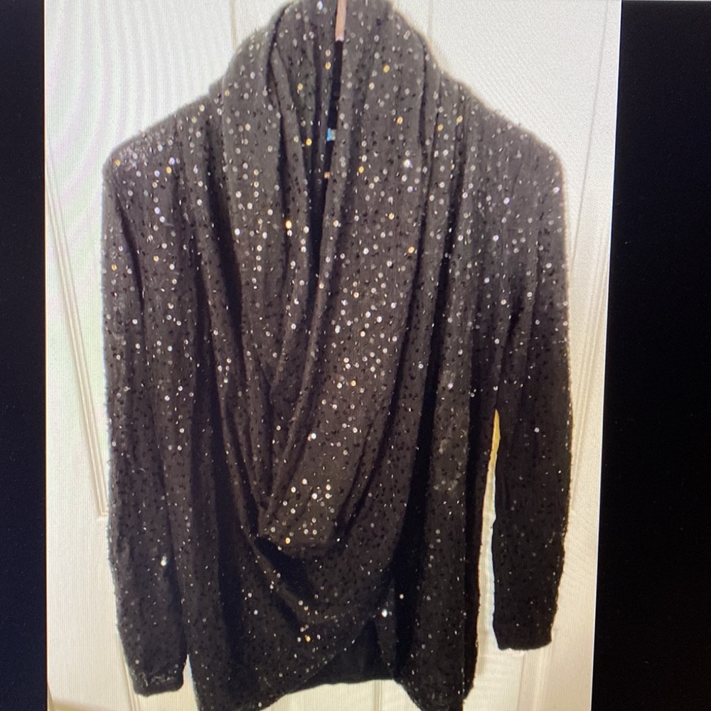 Alice & Olivia ETERNITY Wrap Security Sweater Eclectic Unusual brown school